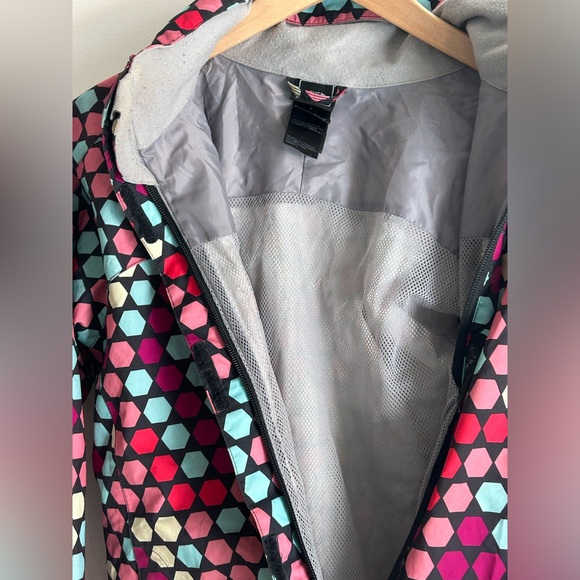 THE NORTH FACE hyvent girls size 14 waterproof fall multicoloured coat - Picture 5 of 9